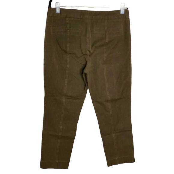 NYDJ Womens Lift Tuck Technology PS3104F010 Bi-Stretch Ankle Pants Brown 10Pin - Picture 2 of 10
